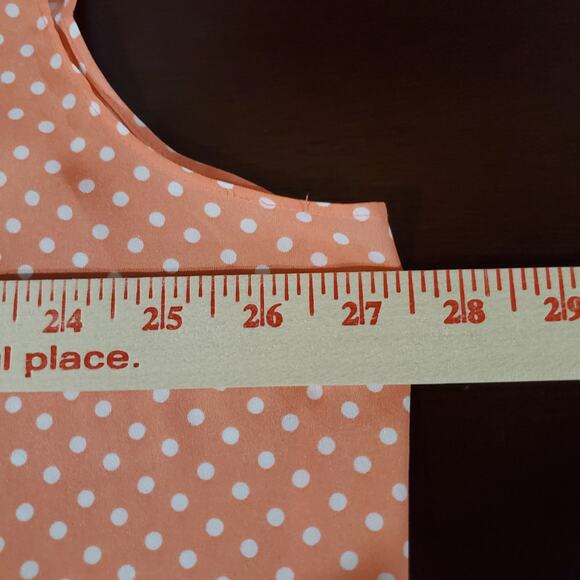 Violet & Claire NWT Polka Dot Sleeveless Blouse Top Womens Plus Size 3X Pink - Picture 9 of 10